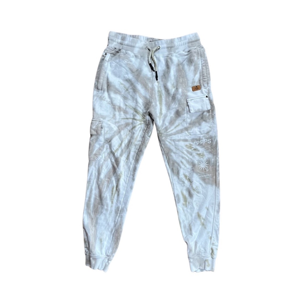 PRPS tie dyed cargo sweat pants size Large